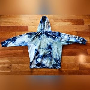 Civil Regime White Rose Hoodie, Light Blue Hoodie, Size XL